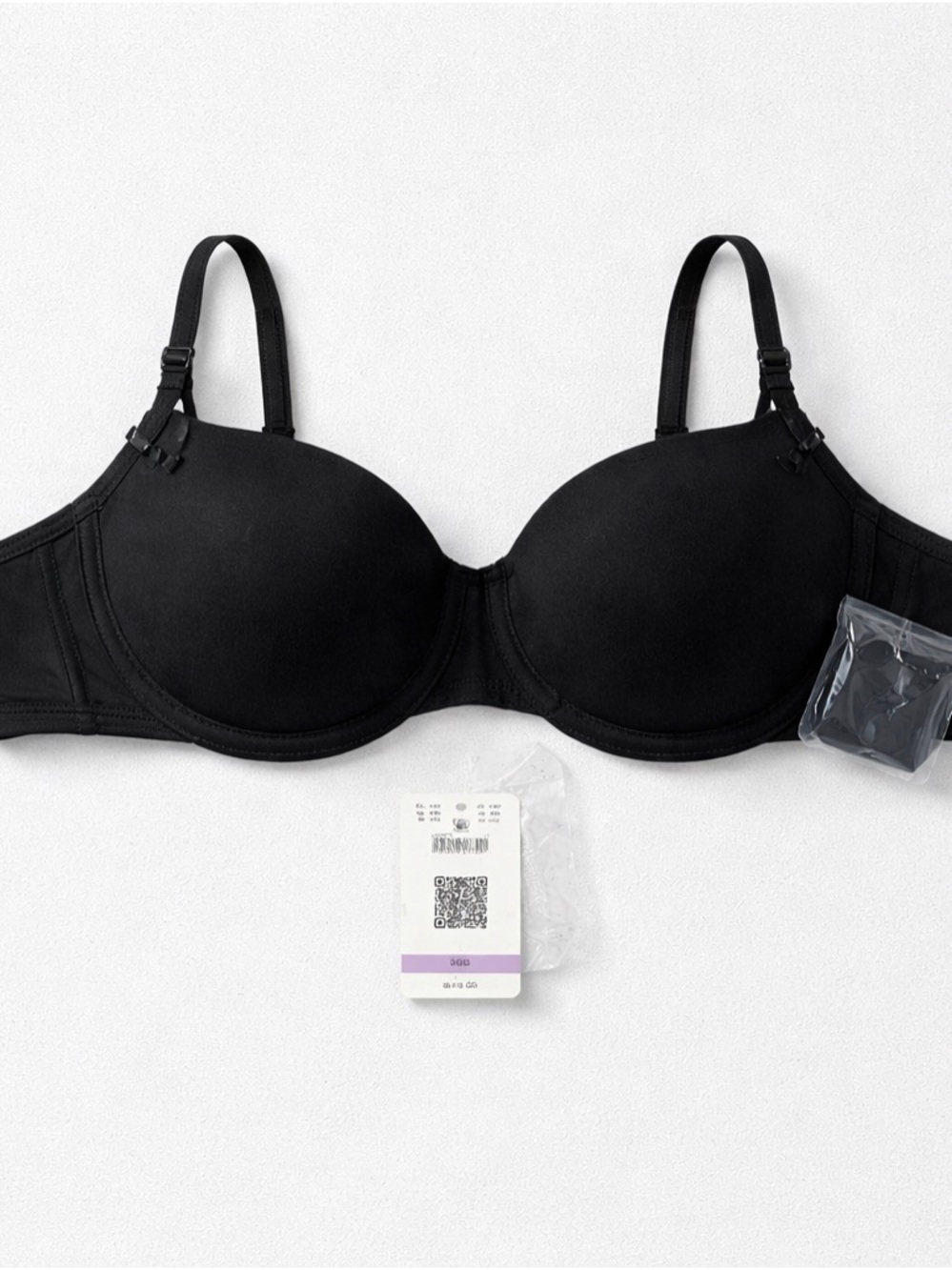 Black T-Shirt Bra with Molded Cups nwt retail $74 Macys 36D.  SKU 3002